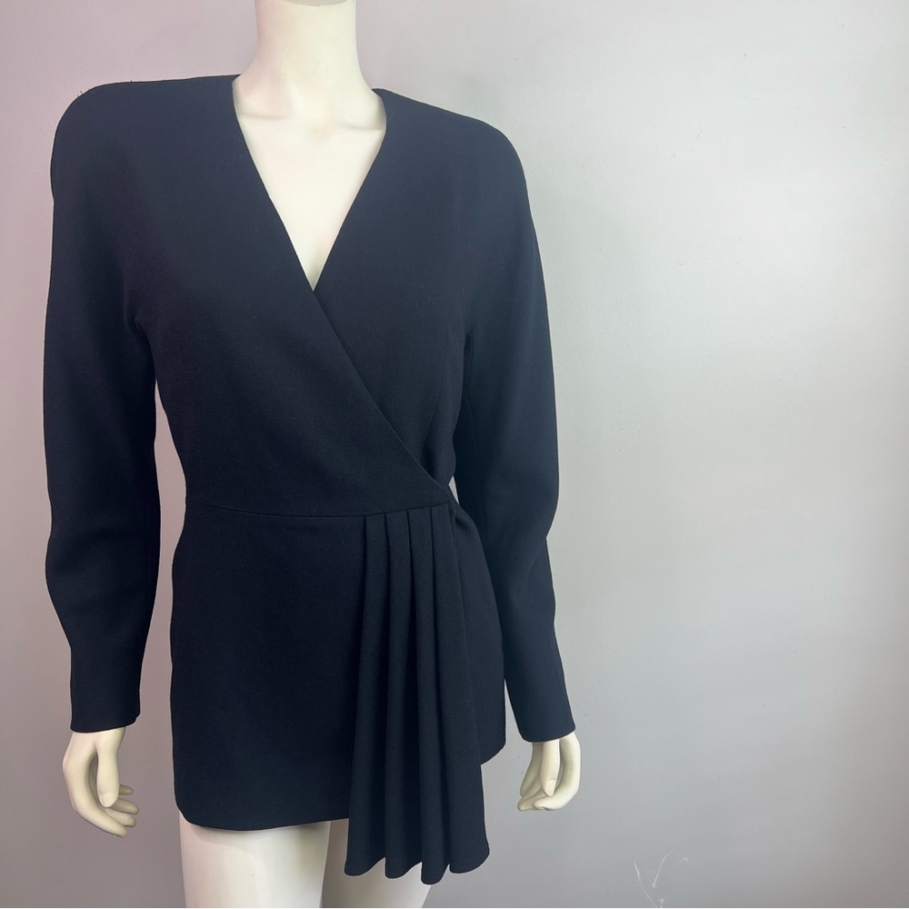 Bicci Florine Wachter Pleated Waist Sash Blazer 10